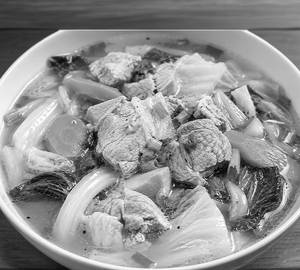 Pork Soup Chow With Veggies