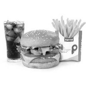 Hot Mexican Burger Combo (l)