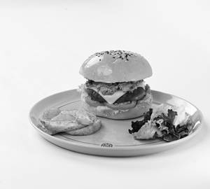 Mushroom and Spinach Stroganoff Burger