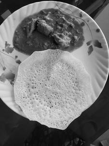 3appam With 1 Pice Chicken Curry