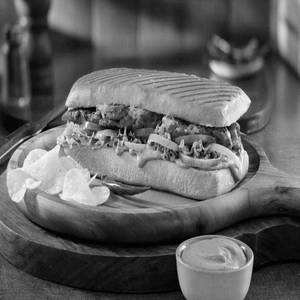 Ghee Roast Chicken Panini Sandwich
