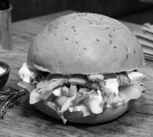 Classic veg club burger
