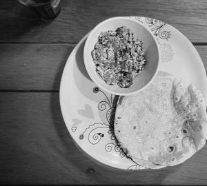 Roti with paneer bhurji