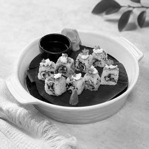 Spicy Mushrooms & Tanuki Veg Sushi.