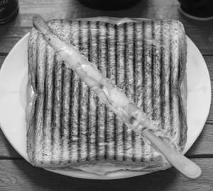 Cheese Sandwich With Melted Cheese Filling