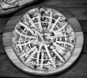 Spicy fries pizza