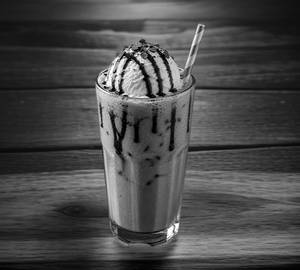 Cold coffee with ice cream