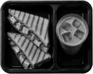 Paneer Tikka Grilled Sandwich + Cold Coffee