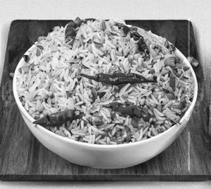 Chilli garlic rice mixed