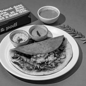 Garlic Ghee Roast Masala Dosa