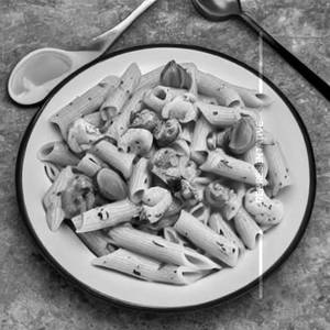 Seafood pasta mixed