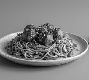 Egg manchuria noodles