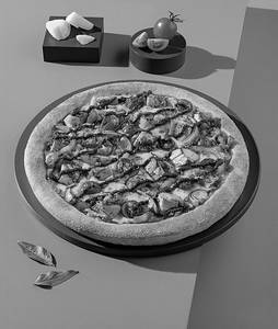 Napple Pesto Chicken Pan Pizza