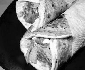 Double egg mutton kati roll