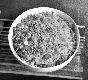Singapuri fried rice mixed