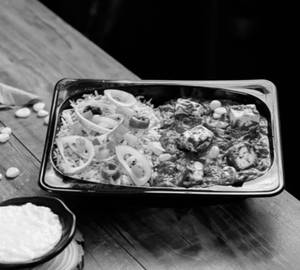 Corn Palak Paneer Rice Bowl