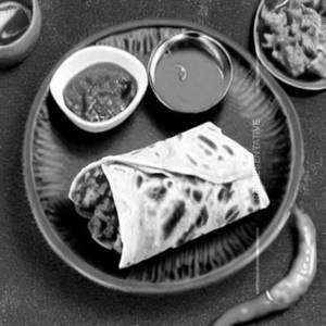 Chilli Potato Kathi Roll
