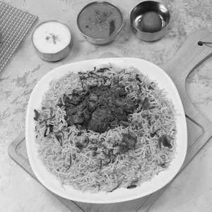 Plain Biryani + Mutton Sukka + Omlette
