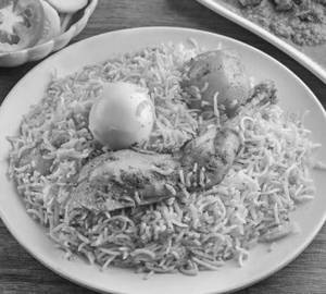 Biryani with two chicken one egg and one potato [1 piece]
