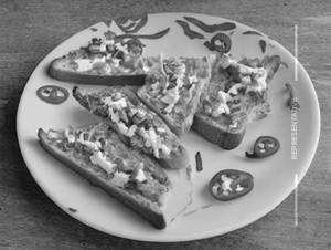 Open Cheese Chilli Toast
