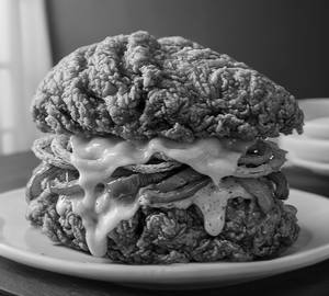 Fried chicken down [double]