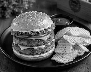 Chicken Tikki Burger (double Patty)