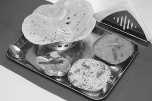 Dal Fry + Jeera Rice + Choice Of Bread -