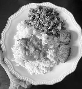 Sambar Rice With Poriyal