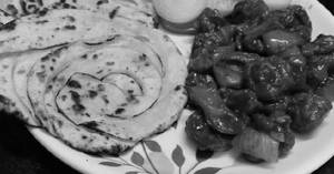 3 Parotta With Chilli Mushroom