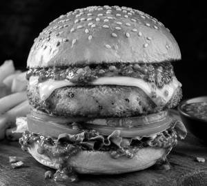 Schezwan Cheese Burger