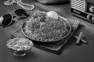 Massu Legend Mutton Biryani (Boneless) (Serves 1) with Mutton Haleem (300 Gm)