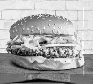 Chicken Cheese Schezwan Burger