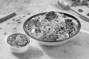 Lucknowi Mutton Dum Biryani (Boneless) (Serves 1) with Mutton Haleem (300 Gm)