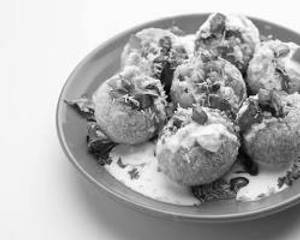 Veg cutlet and dahi puri