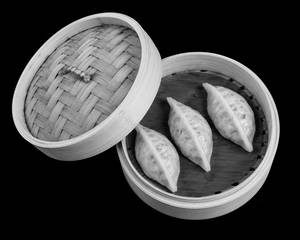 Steamed Vegetable And Basil Dumplings
