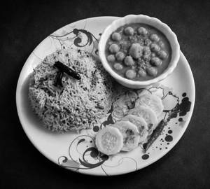 Jeera Rice With Chana Masala