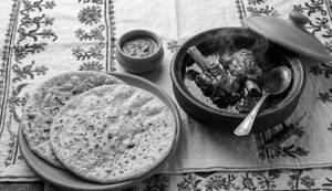 2 Sattu Parathas With Champaran Mutton Curry