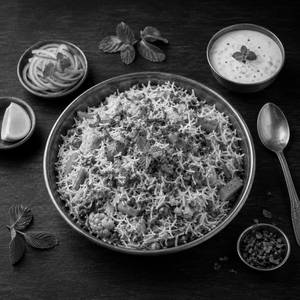 Veg Biryani with Raita