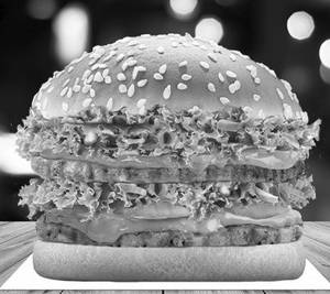 Double chicken burger