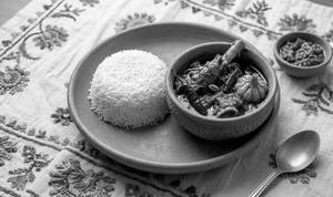 Champaran Mutton Curry With Rice Thali | Meat Bhaat