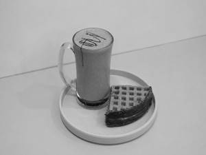 Dark Chocolate Waffle & Milkshake Combo