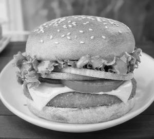 Veg tandoori cheese burger