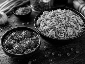 Manchurian Noodles With Gravy (chicken)
