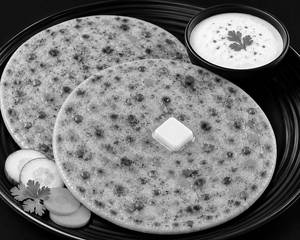 2 Mixed Veg Paratha With Curd
