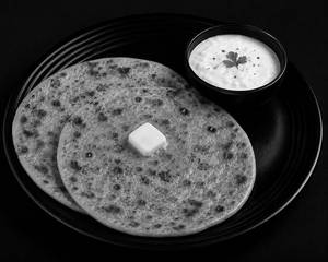 2 Aloo Paratha With Curd