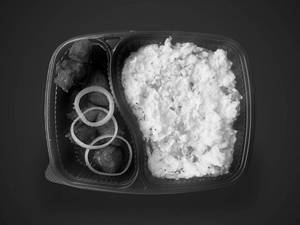 Curd Rice+chicken65