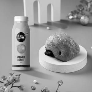 Chocolate Croissant with Raw Juice
