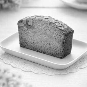 Eggless Almond Tea Cake Slice