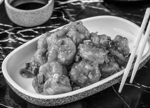 Prawns In Schezwan Chilli Wine Sauce