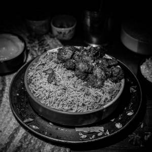 Mushroom 65 biryani